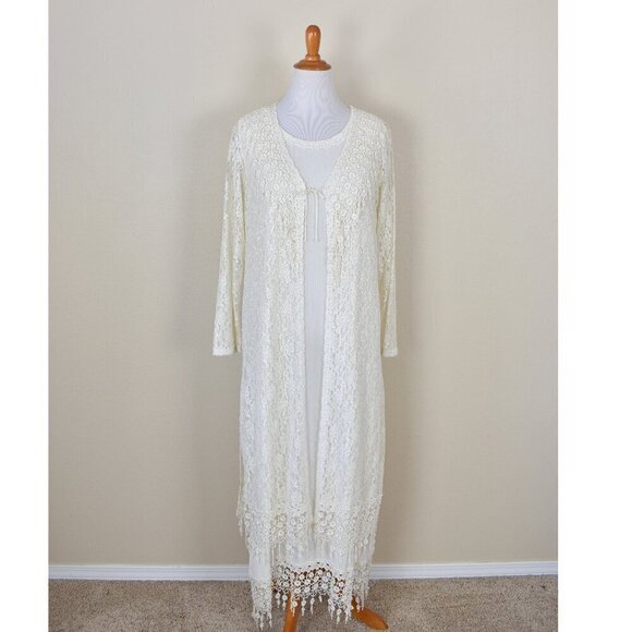 Magnet Art Lynn Yang Dresses & Skirts - Vintage Magnet Art Lynn Yang Gauze Lace Dress and Jacket - M